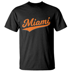 Vintage Miami T Shirt Florida FL Varsity Script Retro Vintage Athletic Sports TS10 Black Print Your Wear