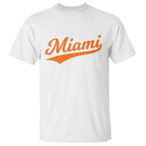 Vintage Miami T Shirt Florida FL Varsity Script Retro Vintage Athletic Sports TS10 White Print Your Wear