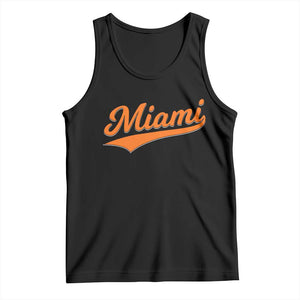 Vintage Miami Tank Top Florida FL Varsity Script Retro Vintage Athletic Sports TS10 Black Print Your Wear