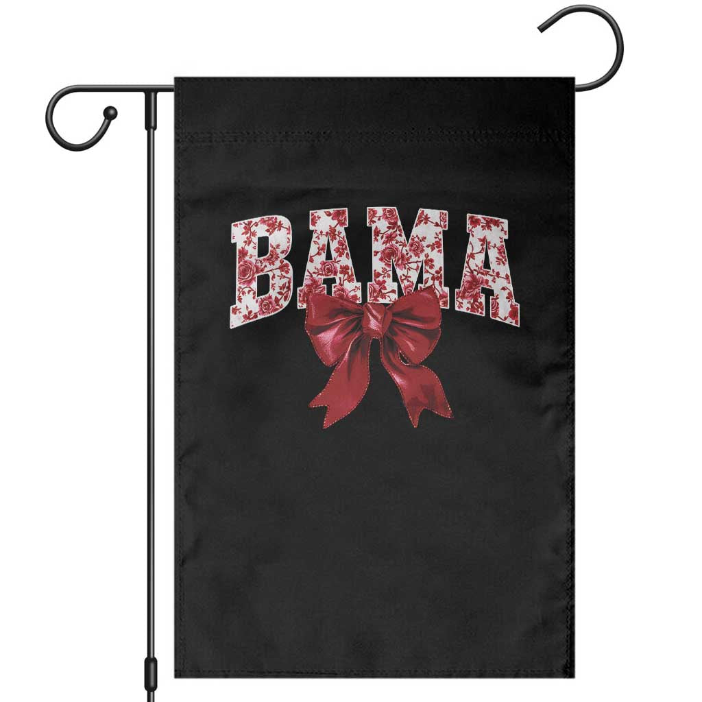 Vintage Bama Coquette Bow Garden Flag Retro Varsity Alabama Football Lover AL State TS10 Black Print Your Wear