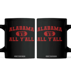 Alabama Fan Coffee Mug Vintage Sports Design Red Design Game Day TS10 Black Print Your Wear