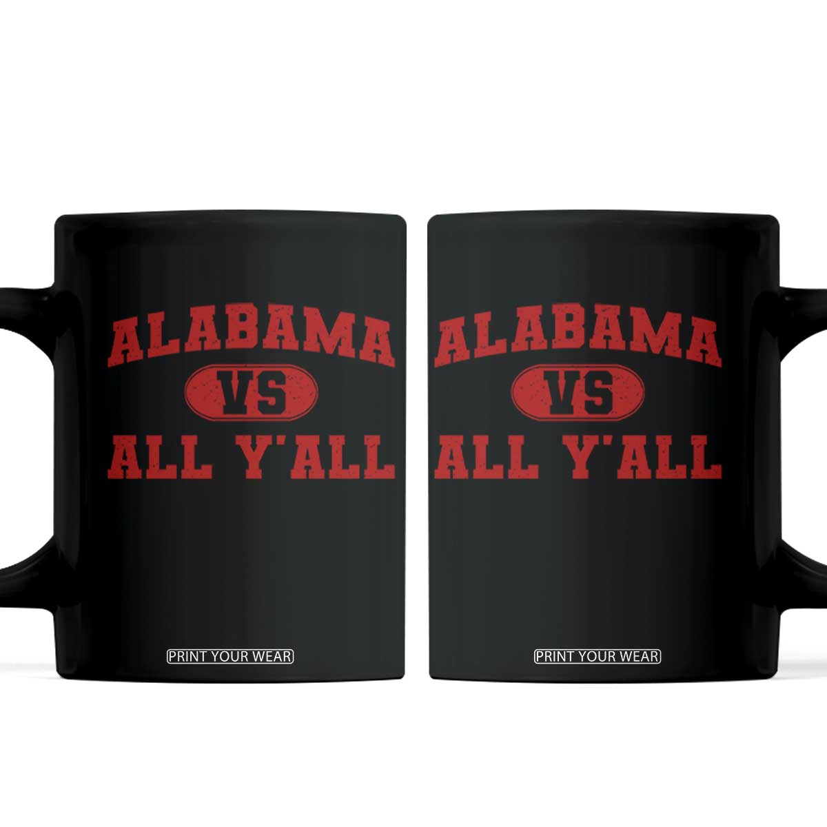 Alabama Fan Coffee Mug Vintage Sports Design Red Design Game Day TS10 Black Print Your Wear