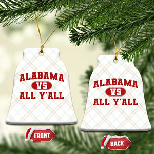 Alabama Fan Ceramic Ornament Vintage Sports Design Red Design Game Day TS10 Print Your Wear