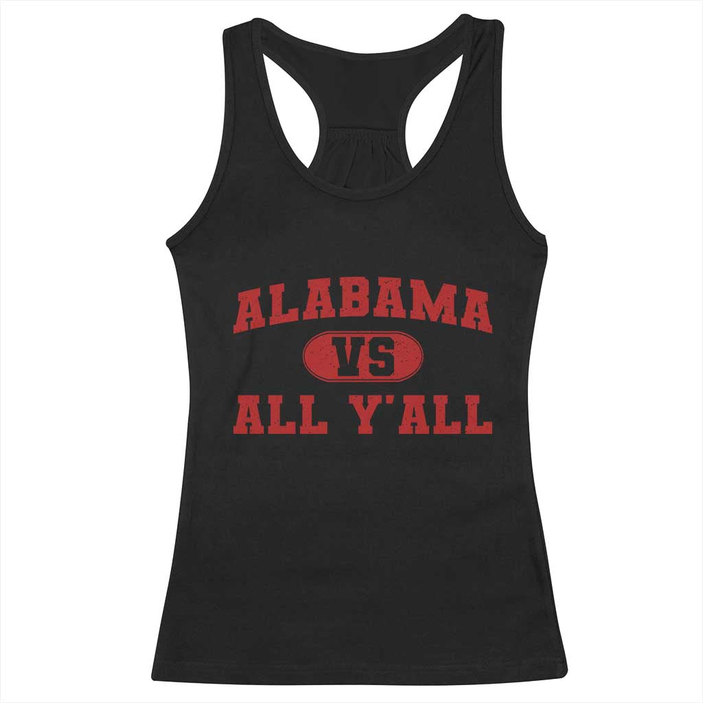 Alabama Fan Racerback Tank Top Vintage Sports Design Red Design Game Day TS10 Black Print Your Wear