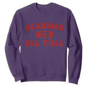 Alabama Fan Sweatshirt Vintage Sports Design Red Design Game Day TS10 Purple Print Your Wear