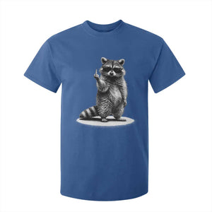 Raccoon Meme T Shirt For Kid Middle Finger Trash Panda Sarcastic Humor TS10 Royal Blue Print Your Wear