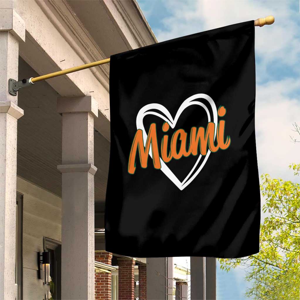 Vintage Miami Garden Flag Classic Retro City Heart TS10 Print Your Wear