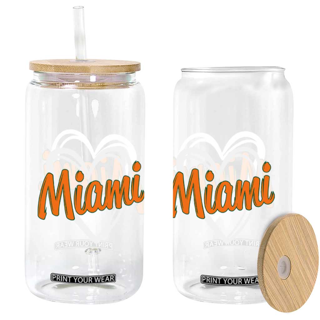 Vintage Miami Glass Can Classic Retro City Heart TS10 Print Your Wear