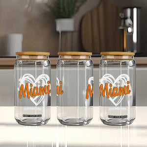 Vintage Miami Glass Can Classic Retro City Heart TS10 Print Your Wear