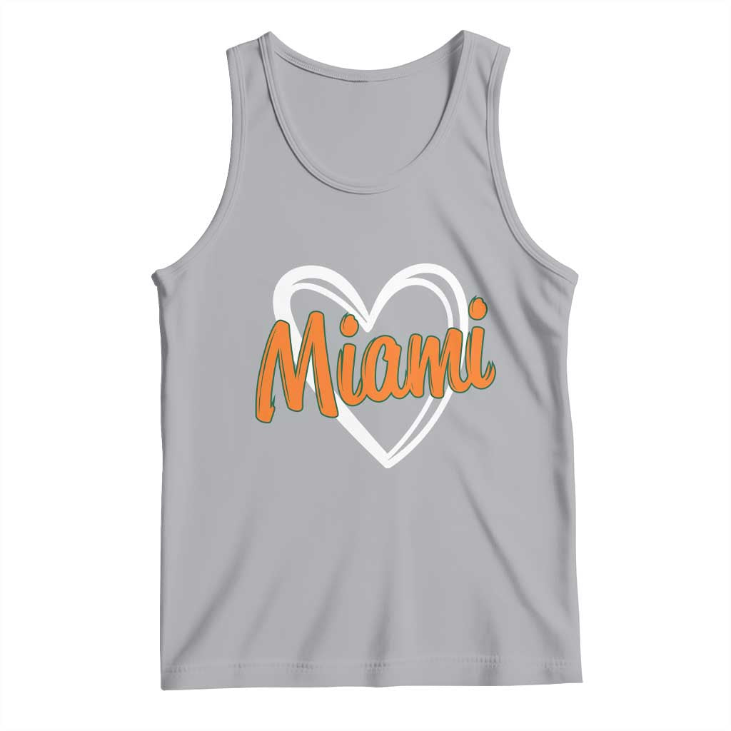 Vintage Miami Tank Top Classic Retro City Heart TS10 Athletic Heather Print Your Wear