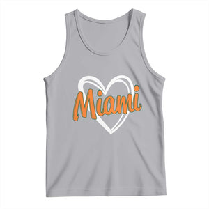 Vintage Miami Tank Top Classic Retro City Heart TS10 Athletic Heather Print Your Wear