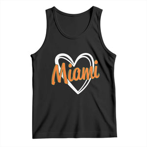 Vintage Miami Tank Top Classic Retro City Heart TS10 Black Print Your Wear