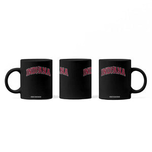 Indiana Coffee Mug Vintage Retro Varsity City Lightning Bolt Checkered TS10 Print Your Wear