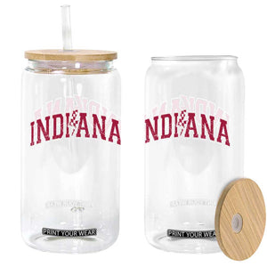Indiana Glass Can Vintage Retro Varsity City Lightning Bolt Checkered TS10 Print Your Wear