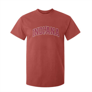Indiana T Shirt For Kid Vintage Retro Varsity City Lightning Bolt Checkered TS10 Red Print Your Wear