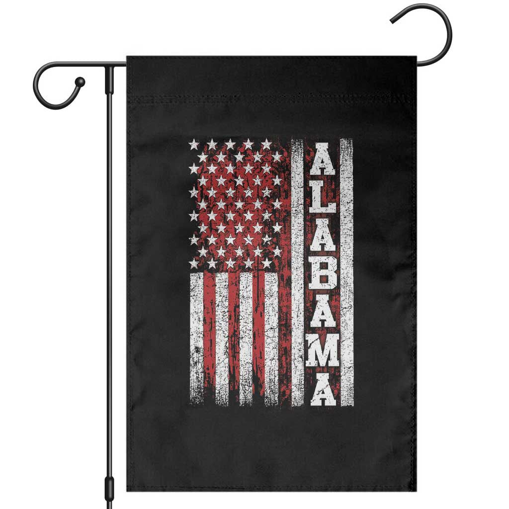 Alabama Fan Garden Flag Classic Retro City USA Flag Patriotic American TS10 Black Print Your Wear