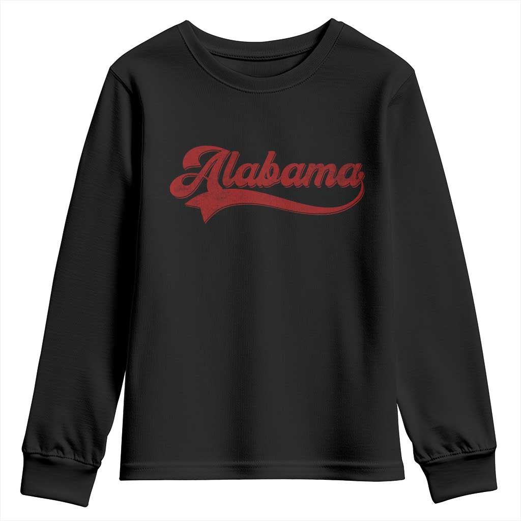 Alabama Fan Youth Sweatshirt Vintage City Athletic Sports Game Day TS10 Black Print Your Wear