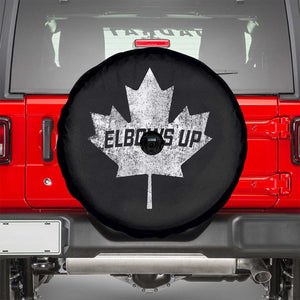 Elbows Up Canada Spare Tire Cover True North Strong and Free Maple Leaf Proud Canadian TS10 Black Print Your Wear