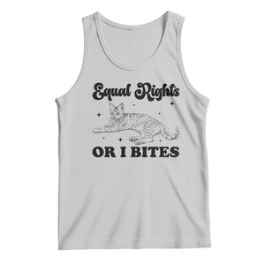Feminist Cat Tank Top Equal Rights or I Bites Human Rights TS10 Ash Print Your Wear