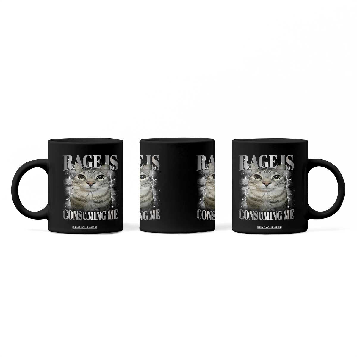 Rage Is Consuming Me Coffee Mug Funny Silly Cat Memes TS10 Print Your Wear