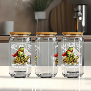 Silly Goose Glass Can Sorry Im Late I Was Dilly Dallying TS10 Print Your Wear