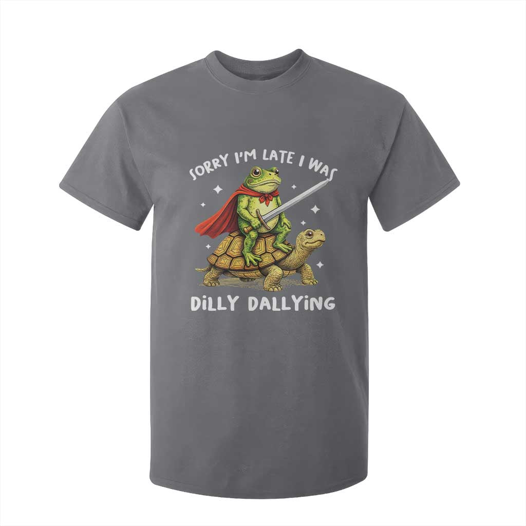 Silly Goose T Shirt For Kid Sorry Im Late I Was Dilly Dallying TS10 Charcoal Print Your Wear