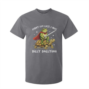 Silly Goose T Shirt For Kid Sorry Im Late I Was Dilly Dallying TS10 Charcoal Print Your Wear