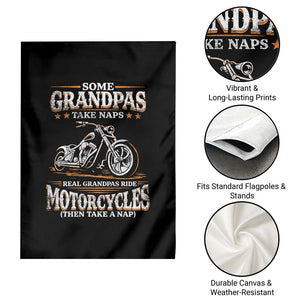 Biker Grandpa Garden Flag Some Grandpas Take Naps Real Grandpas Ride Motorcycles TS10 Print Your Wear