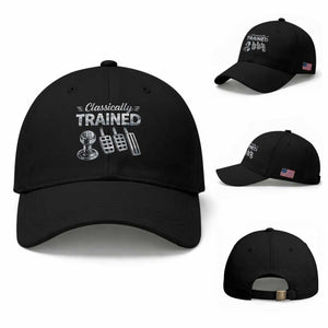 Classically Trained Baseball Cap Dimmer Manual Transmission Car Humor Pedals Driving TS10 Baseball Cap Universal Fit Black Print Your Wear