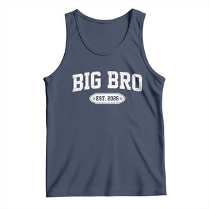 Big Bro Est 2026 Tank Top Big Brother Baby Announcement TS10 Navy Print Your Wear