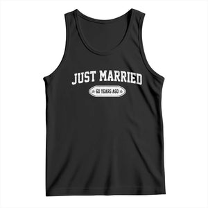 Just Married 60 Years Ago Tank Top 60th Wedding Anniversary Matching TS10 Black Print Your Wear