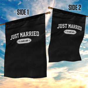 Just Married 50 Years Ago Garden Flag 50th Wedding Anniversary Matching TS10 Print Your Wear