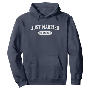 Just Married 50 Years Ago Hoodie 50th Wedding Anniversary Matching TS10 Navy Print Your Wear