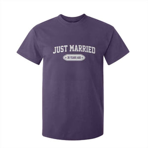Just Married 30 Years Ago T Shirt For Kid 30th Wedding Anniversary Matching TS10 Purple Print Your Wear