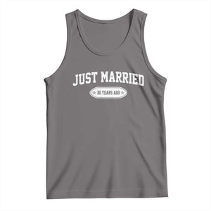 Just Married 30 Years Ago Tank Top 30th Wedding Anniversary Matching TS10 Deep Heather Print Your Wear