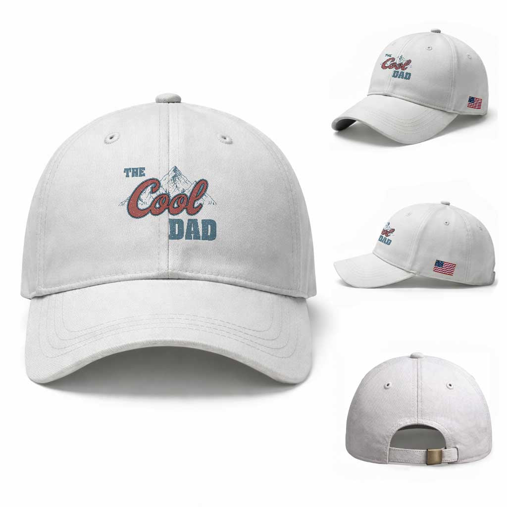 Cool Dad Baseball Cap Fathers Day Gifts TS10 Baseball Cap Universal Fit White Print Your Wear