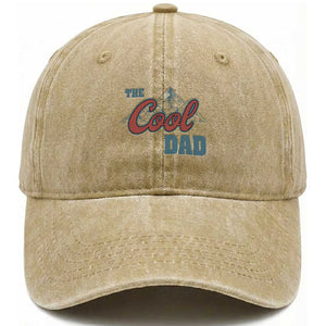 Cool Dad Washed Cotton Baseball Cap Fathers Day Gifts TS10 Print Your Wear