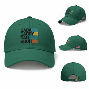 Dada Daddy Dad Bruh Baseball Cap Funny Fathers Day Bruh TS10 Baseball Cap Universal Fit Irish Green Print Your Wear