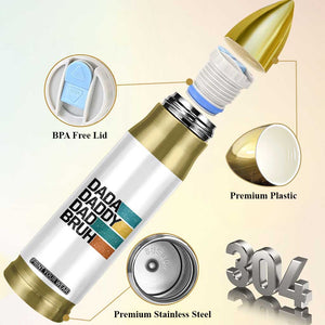 Dada Daddy Dad Bruh Bullet Tumbler Funny Fathers Day Bruh TS10 Print Your Wear