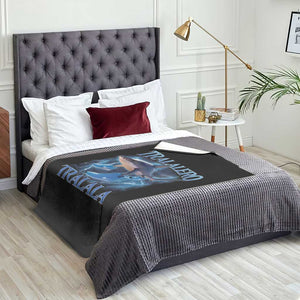 Tralalero Tralala Shark Throw Blanket Funny Internet Brainrot Memes Gen Alpha TS10 Print Your Wear