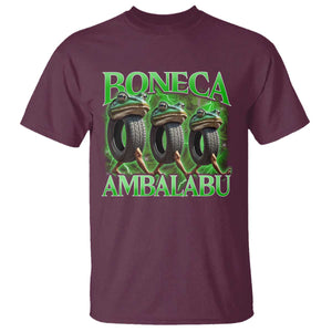 Boneca Ambalabu Frog T Shirt Funny Internet Brainrot Memes Gen Alpha TS10 Maroon Print Your Wear
