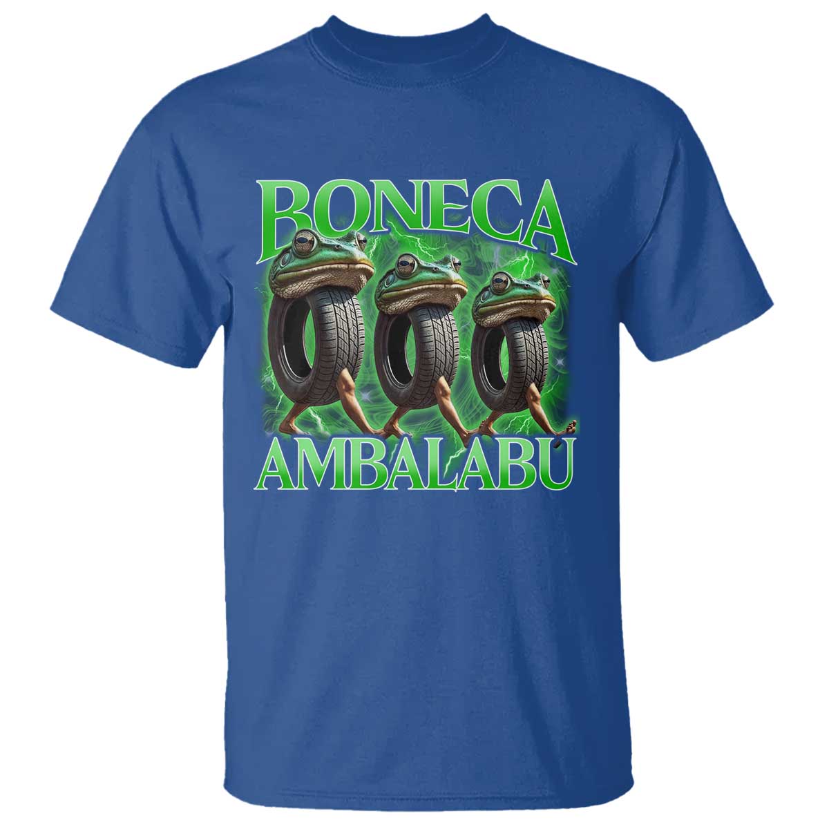 Boneca Ambalabu Frog T Shirt Funny Internet Brainrot Memes Gen Alpha TS10 Royal Blue Print Your Wear