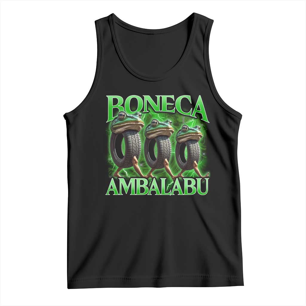 Boneca Ambalabu Frog Tank Top Funny Internet Brainrot Memes Gen Alpha TS10 Black Print Your Wear
