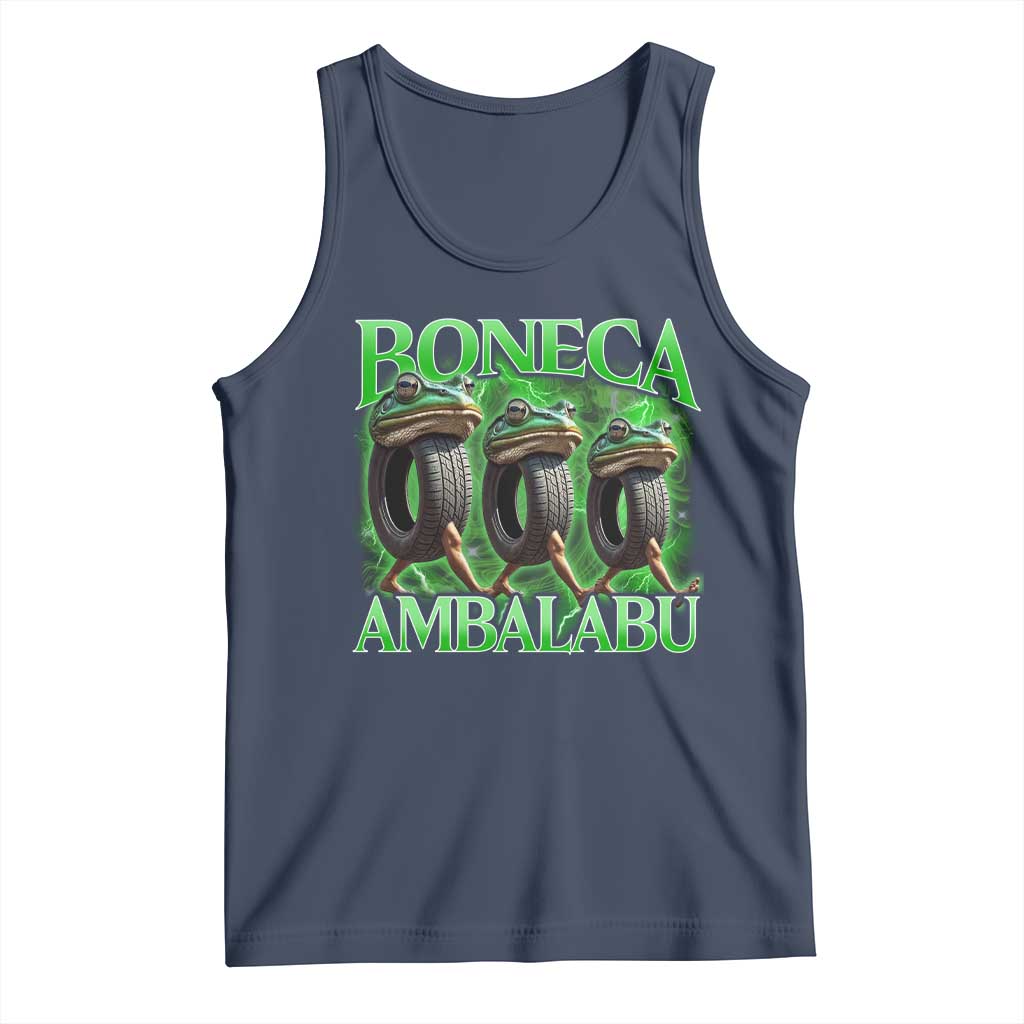 Boneca Ambalabu Frog Tank Top Funny Internet Brainrot Memes Gen Alpha TS10 Navy Print Your Wear