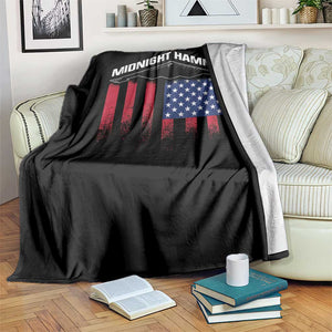 Operation Midnight Hammer Throw Blanket Tactical Warfare Jets Bombers Military American Flag TS10 Print Your Wear