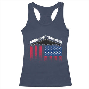 Operation Midnight Hammer Racerback Tank Top Tactical Warfare Jets Bombers Military American Flag TS10 Navy Print Your Wear