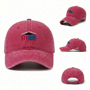 Operation Midnight Hammer Washed Cotton Baseball Cap Tactical Warfare Jets Bombers Military American Flag TS10 Washed Cap Universal Fit Red Print Your Wear