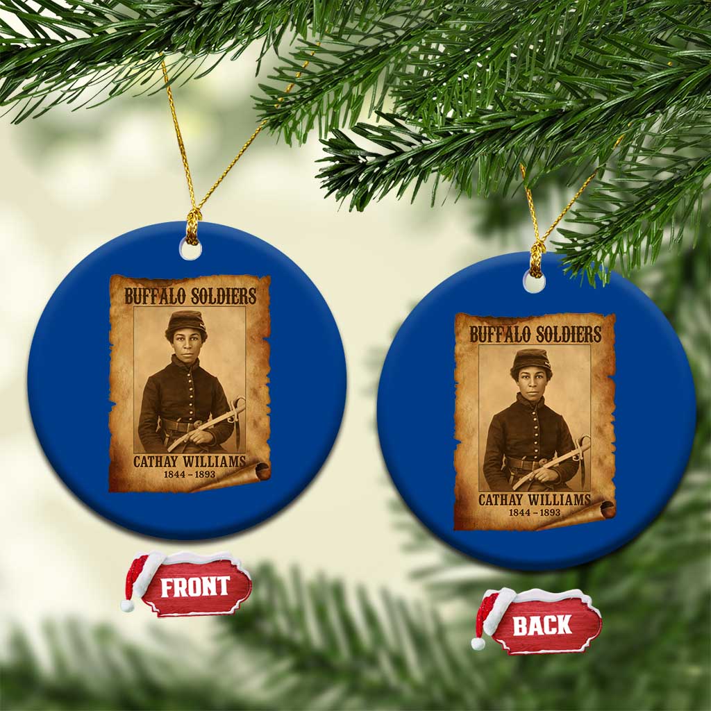 Cathay Williams Ceramic Ornament Buffalo Soldier First African American Female Soldier TS10 1pc Blue Print Your Wear
