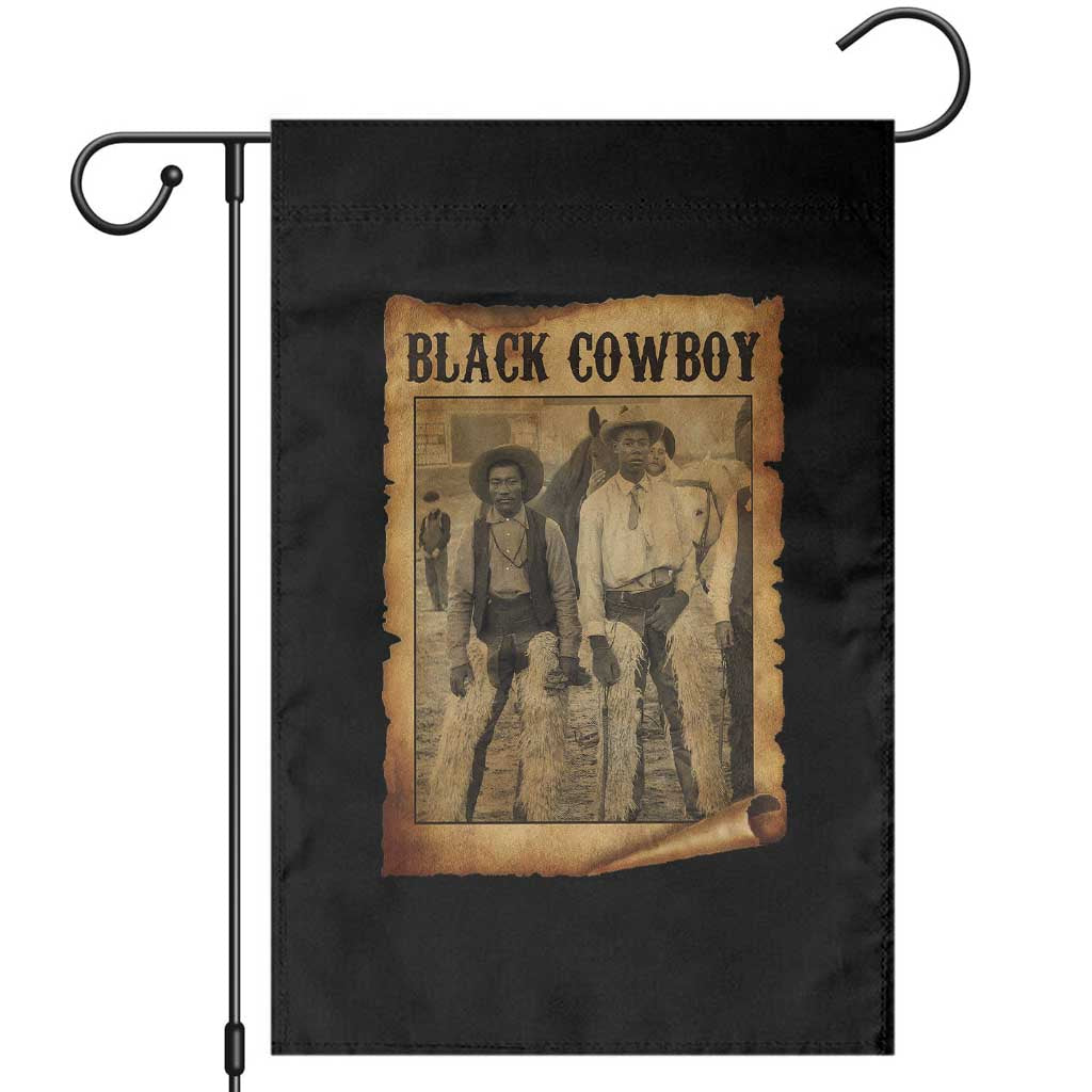 Black Cowboys Garden Flag Vintage African American Western Black History TS10 Black Print Your Wear