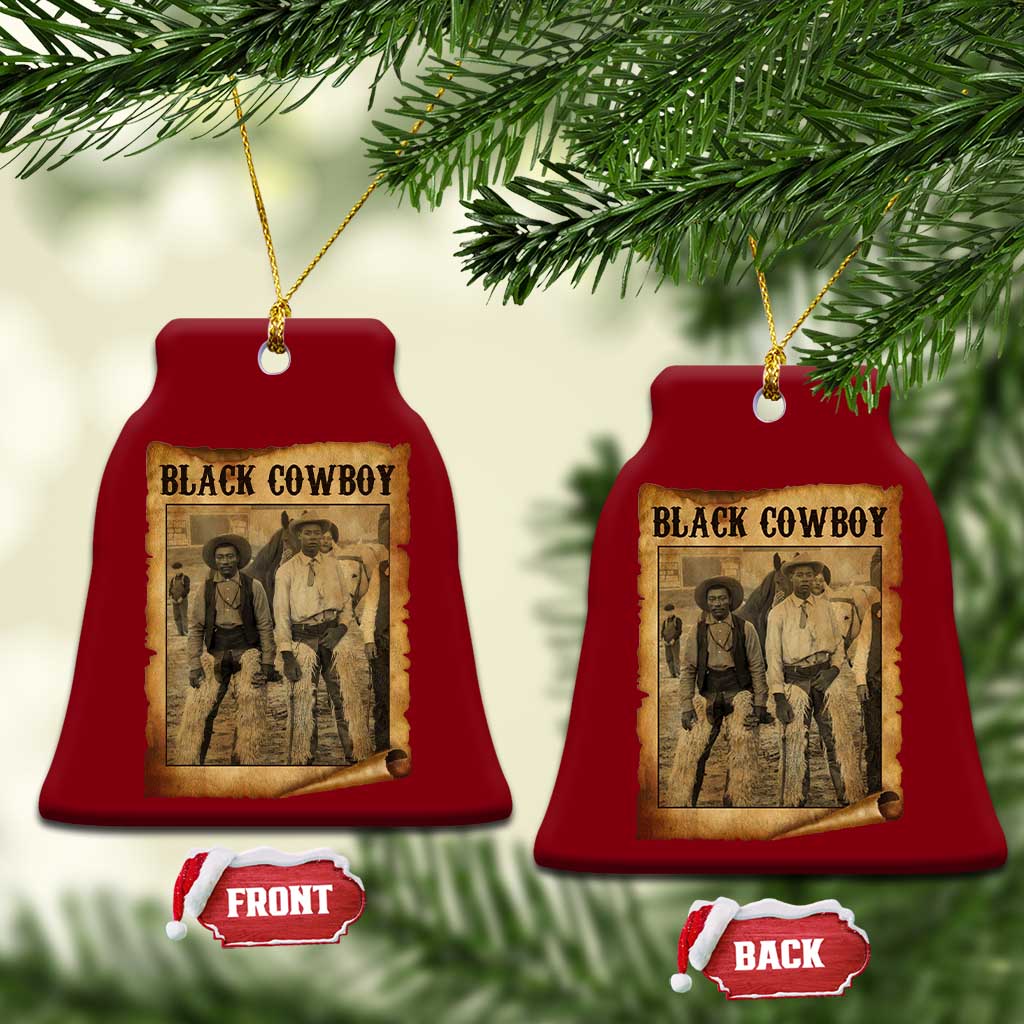 Black Cowboys Ceramic Ornament Vintage African American Western Black History TS10 Print Your Wear